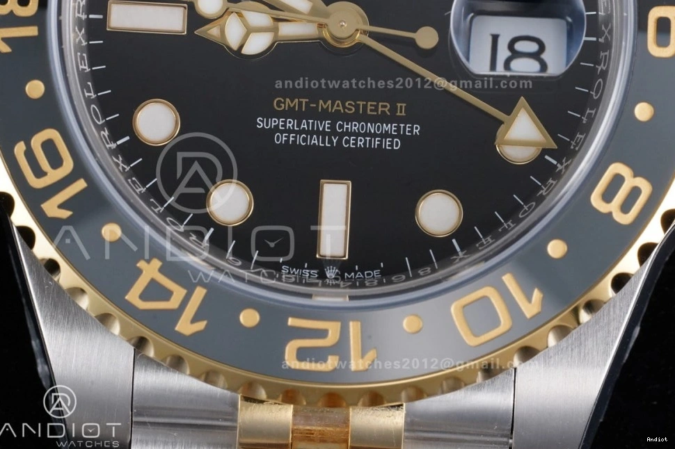 Edition 126713 YG SS Bracelet GRNR Best Dial SH3285 New Black GMT-Master ARF Super on (Gain Clone II CHS 1:1 Weight) 0510